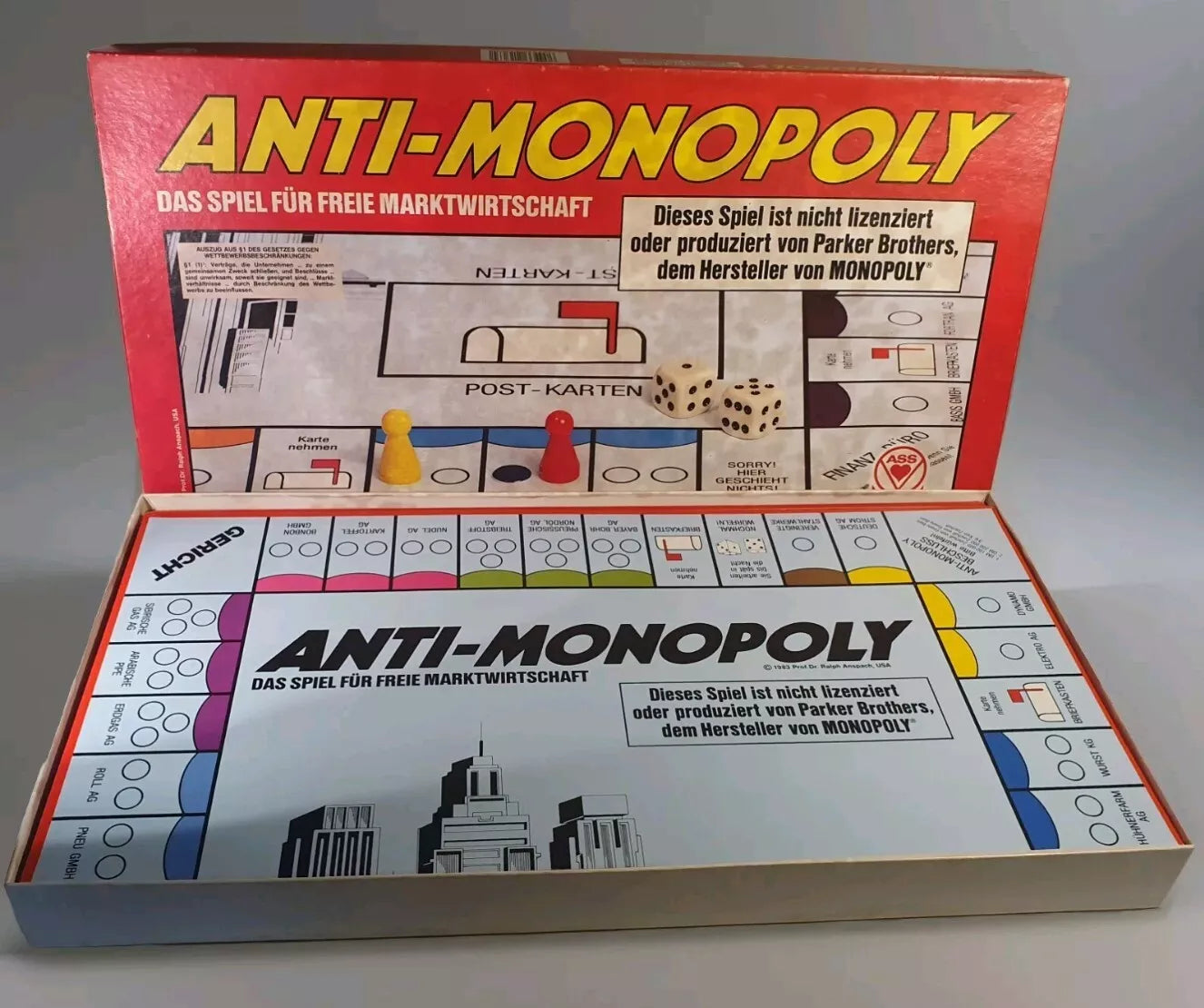 Gesellschaftsspiel - Anti - Monopoly - Das Spiel für freie Marktwirtschaft - Ravify - Dein Shop für Retro- und Vintageartikel