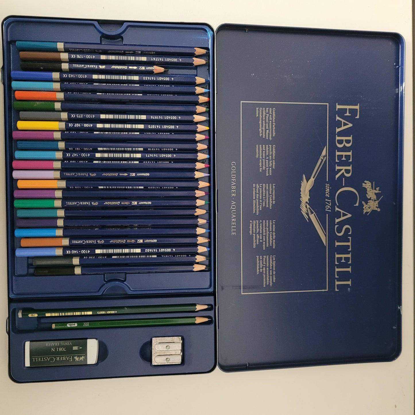 Faber - Castell 52 teile Metallbox Wasservermalbare Buntstifte - Ravify - Dein Shop für Retro- und Vintageartikel