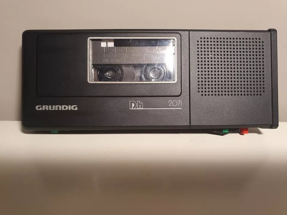 Grundig DH 2071 Diktiergerät Aufnahmegerät Handdiktiergerät mit Etui - Ravify - Dein Shop für Retro- und Vintageartikel