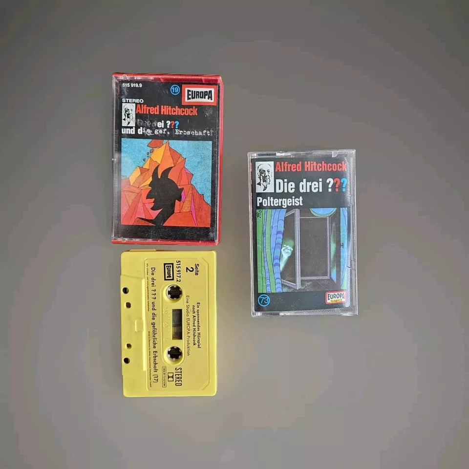 Die 3 Fragezeichen Kassetten - 19 mit Cover & 6 ohne Cover - Ravify - Dein Shop für Retro- und Vintageartikel