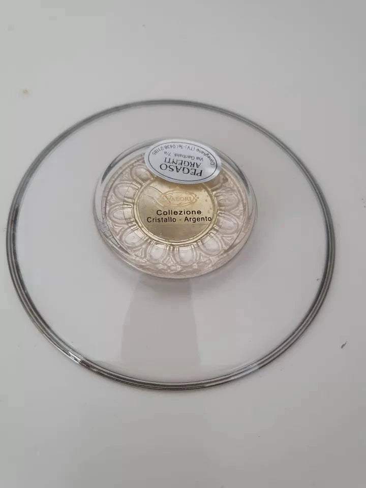Dekoration (Untertasse?) - mit 925er Silber (mit Stempel) Motiv in der Mitte - Ravify - Dein Shop für Retro- und Vintageartikel