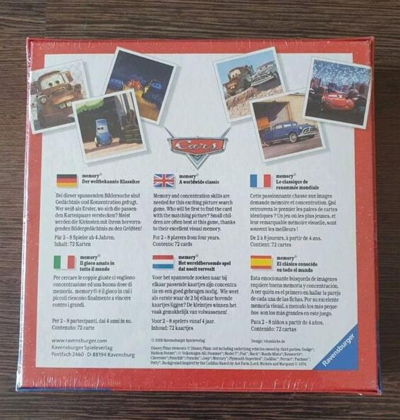 Memory -Disney Cars -Ravensburger - OVP - 2006 - Ravify - Dein Shop für Retro- und Vintageartikel