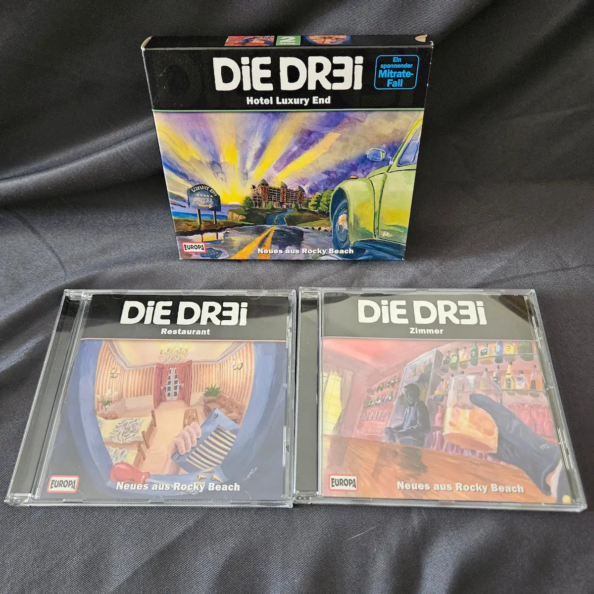 Die dr3i Hörspiel CD-Boxen Auswahl | Europa Kult-CDs Neues aus Rocky Beach