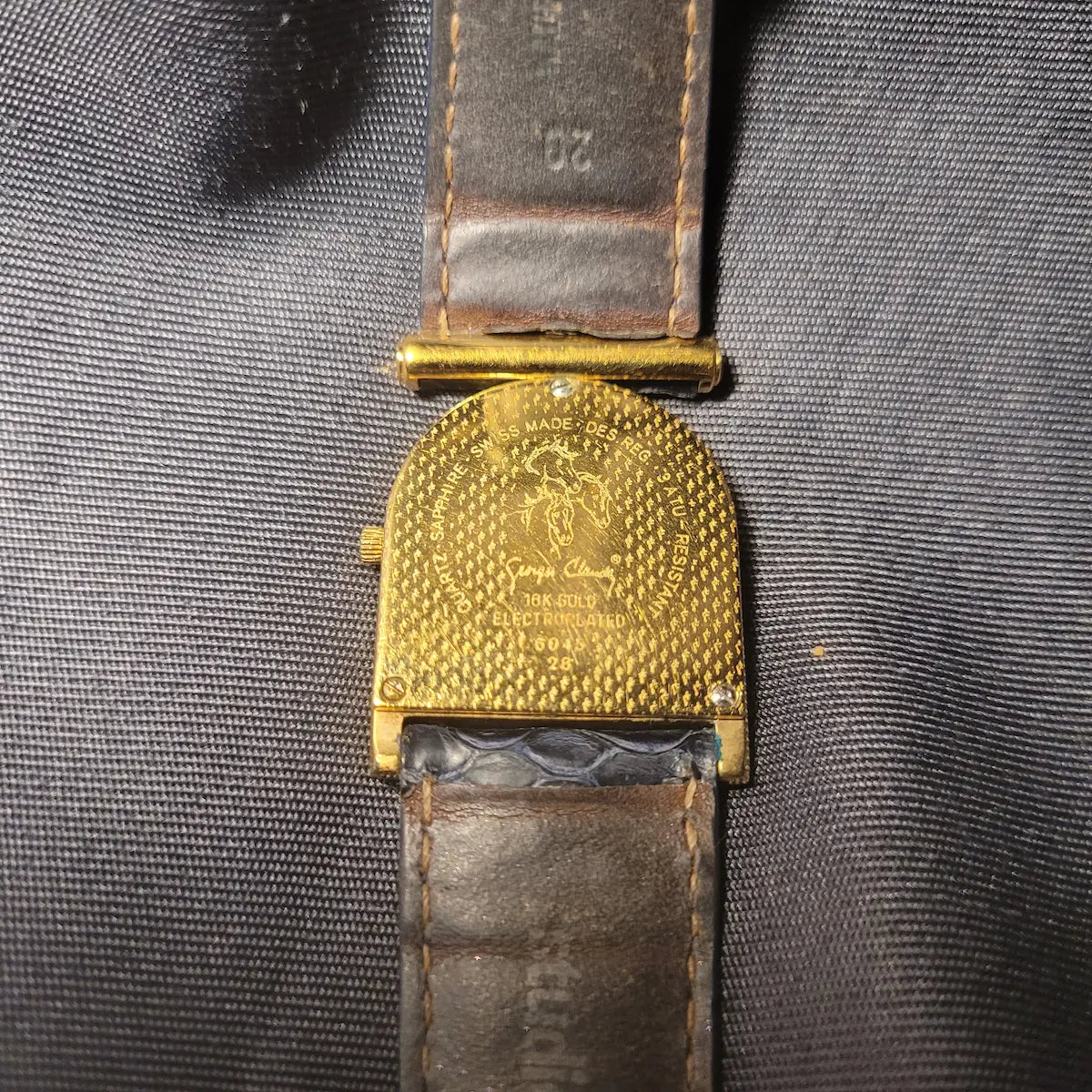 Alpina „Georges Claude“ Vintage Uhr – Swiss Made mit Pferde-Motiv - 18K Vergoldet