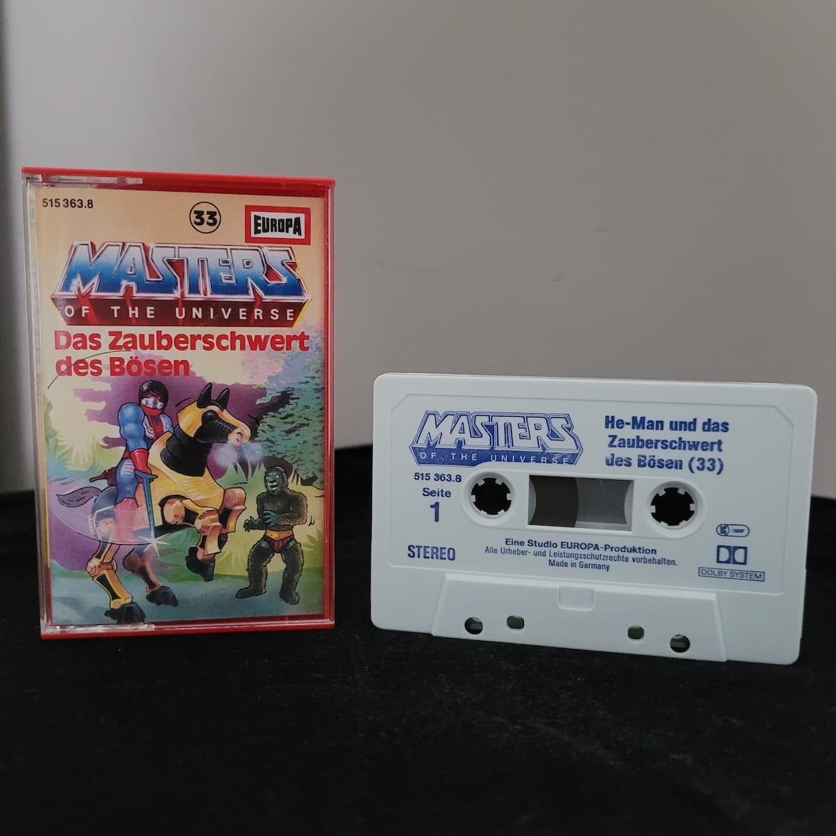 Masters of the Universe Hörspielkassette Folge 33: Das Zauberschwert des Bösen, EUROPA Produktion, Vintage Sammlerstück.