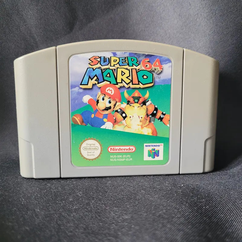 Original Super Mario 64 Cartridge für das Nintendo 64 (N64), Sammlerstück, Retrogaming-Klassiker.