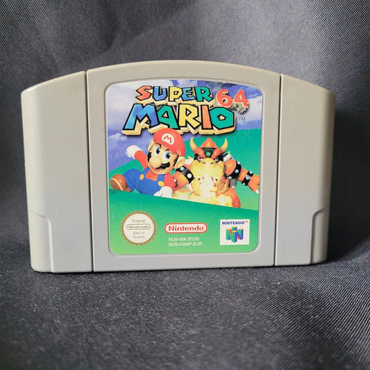Original Super Mario 64 Cartridge für das Nintendo 64 (N64), Sammlerstück, Retrogaming-Klassiker.