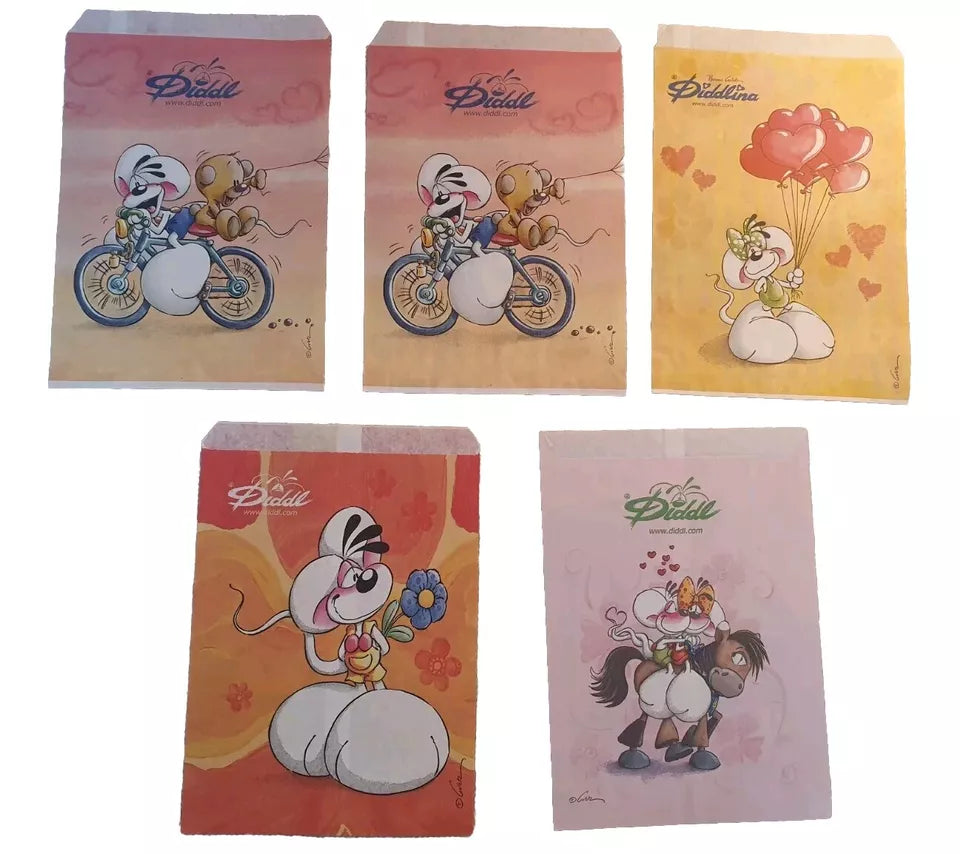 Große Diddl-Sammlung – Postkarten, Tüten und Umschläge - Ravify - Dein Shop für Retro- und Vintageartikel
