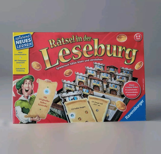 Rätsel in der Leseburg - Spielerisch Sätze lesen und verstehen - Gesellschaftsspiel - Ravify - Dein Shop für Retro- und Vintageartikel