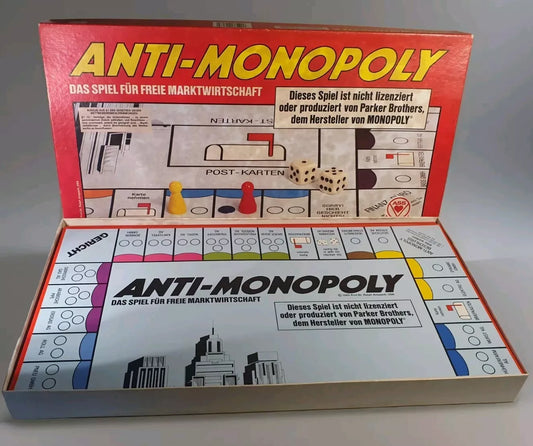 Gesellschaftsspiel - Anti - Monopoly - Das Spiel für freie Marktwirtschaft - Ravify - Dein Shop für Retro- und Vintageartikel