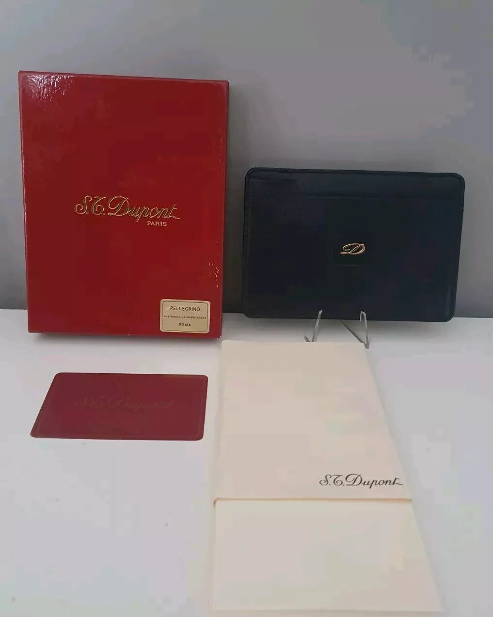 S.T. Dupont - Notizblock inkl. Ledertasche - Ravify - Dein Shop für Retro- und Vintageartikel