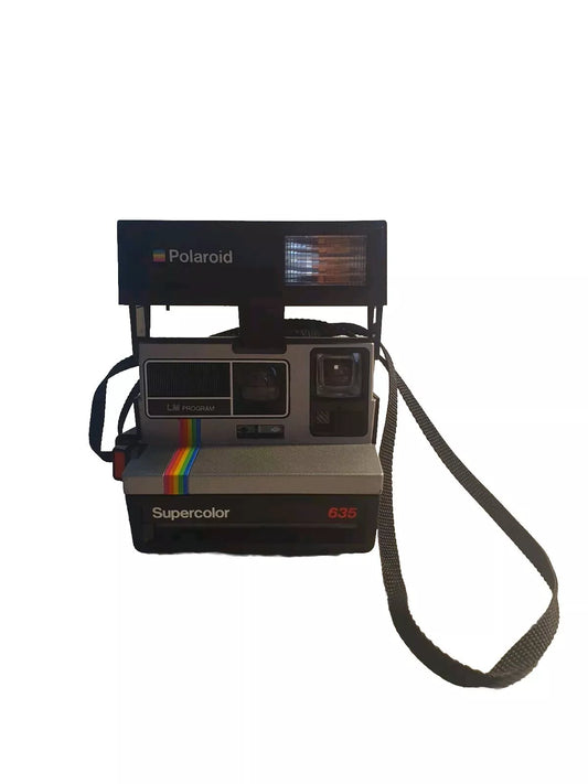Sofortbildkamera Polaroid Supercolor 635 + Trageband - Ravify - Dein Shop für Retro- und Vintageartikel