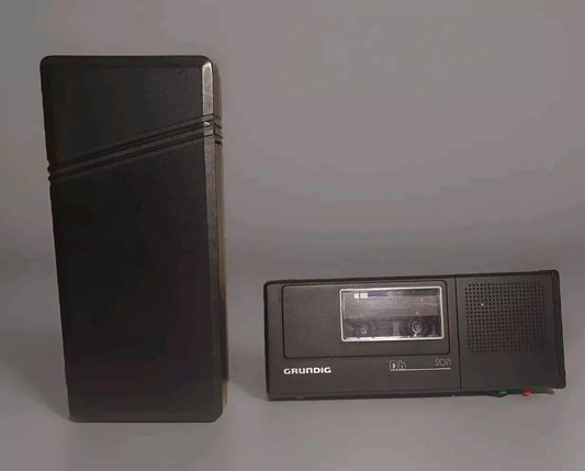 Grundig DH 2071 Diktiergerät Aufnahmegerät Handdiktiergerät mit Etui - Ravify - Dein Shop für Retro- und Vintageartikel