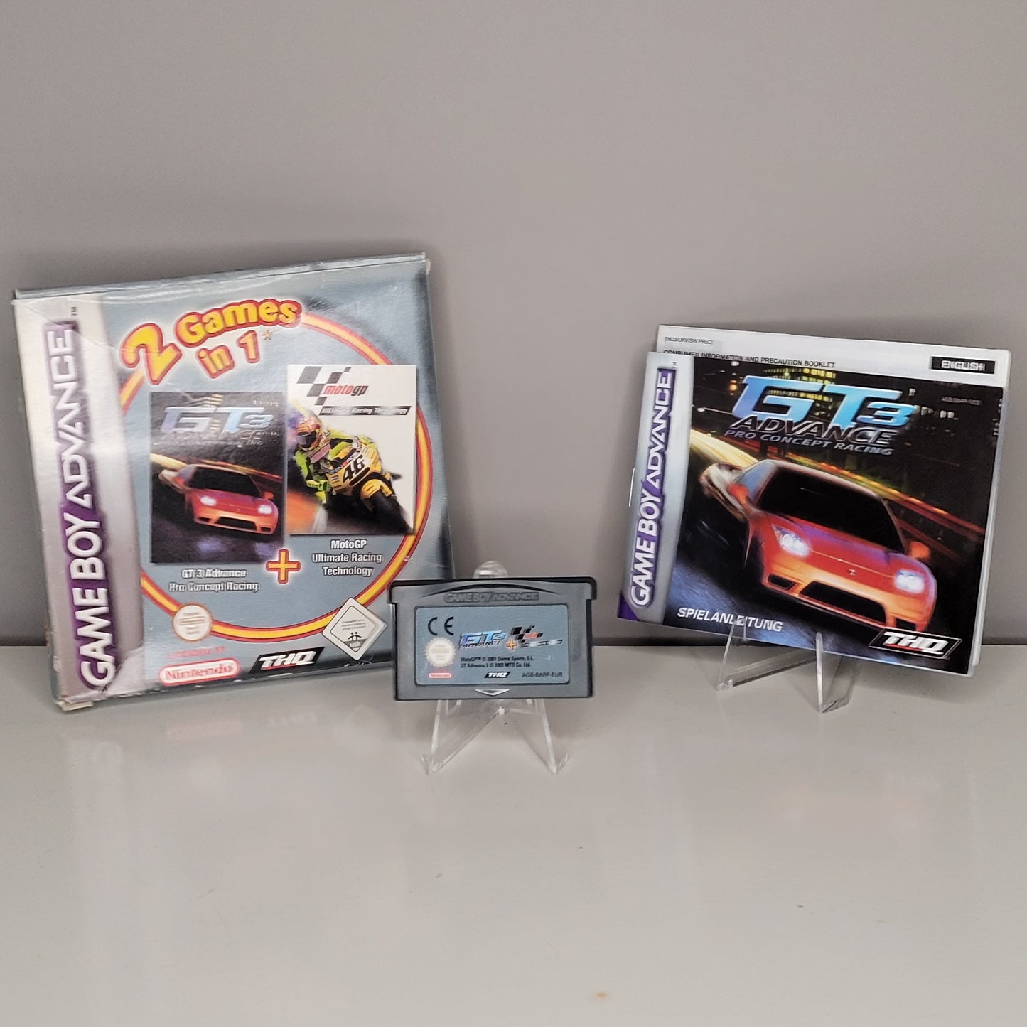 Nintendo Gameboy Advance - 2 Games in 1 - GT 3 Advance + MotoGP - Ravify - Dein Shop für Retro- und Vintageartikel