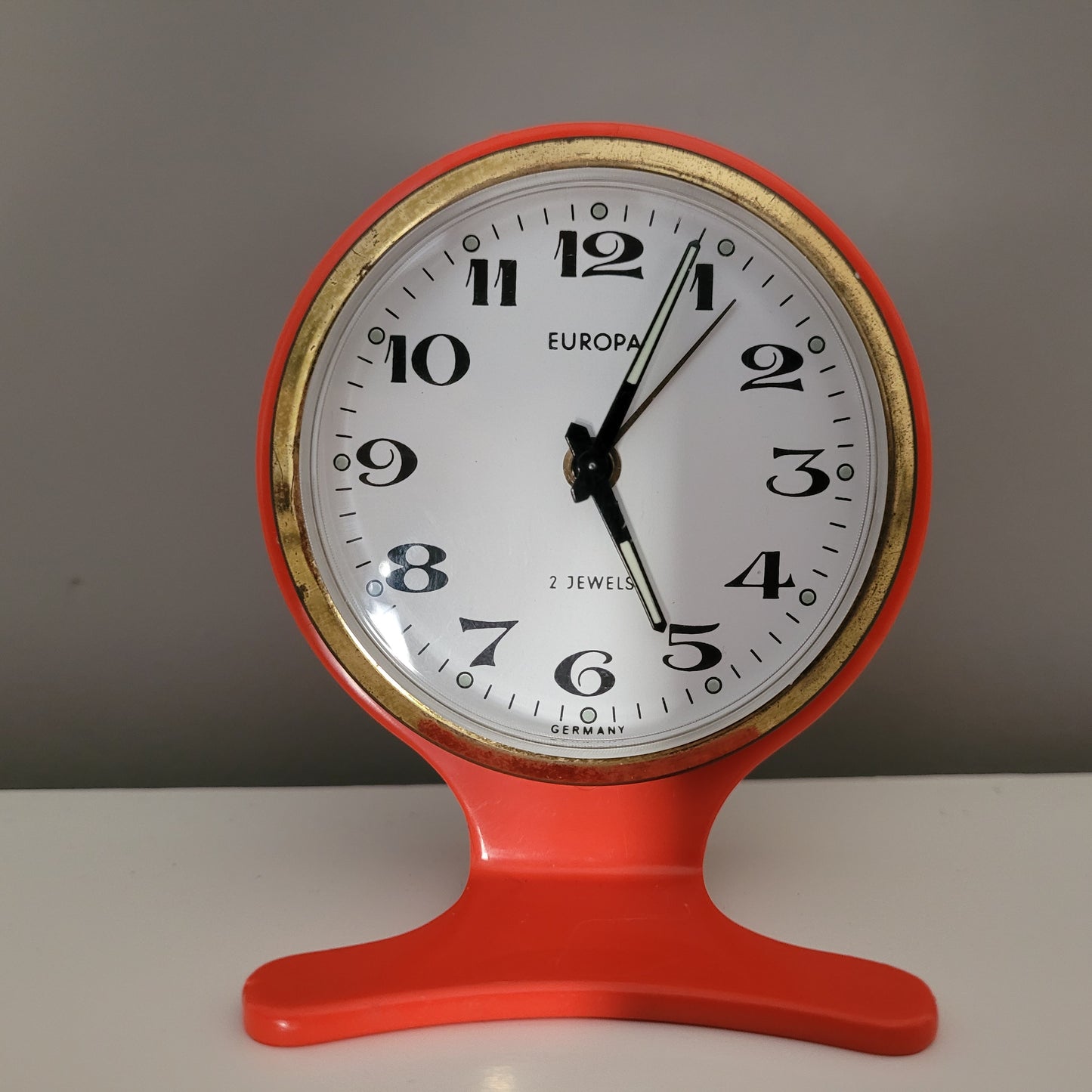 Uhr Reisewecker mechanisch 2 Jewels Europa Vintage - geprüft - Ravify - Dein Shop für Retro- und Vintageartikel