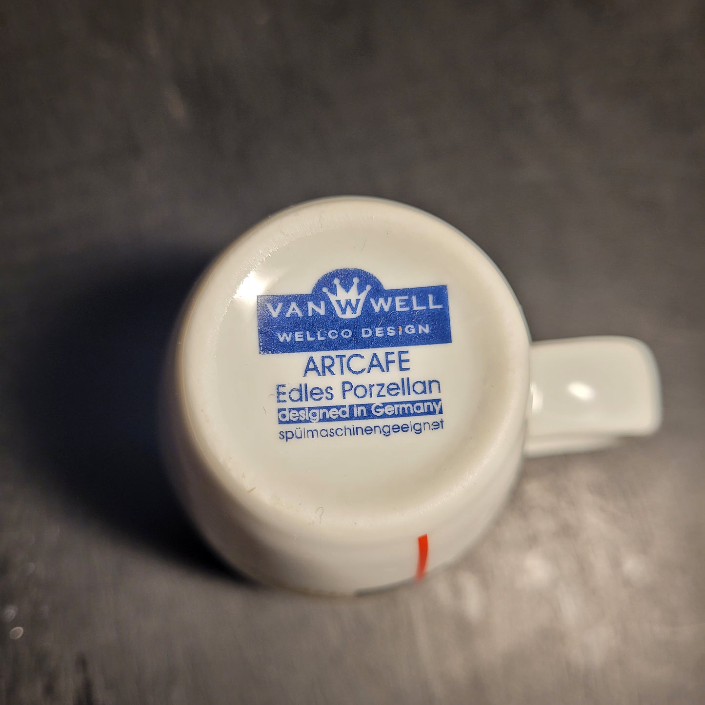 Espresso Tasse mit Untertasse 3x (+1 Gratis) - Van Well - Edles Porzellan