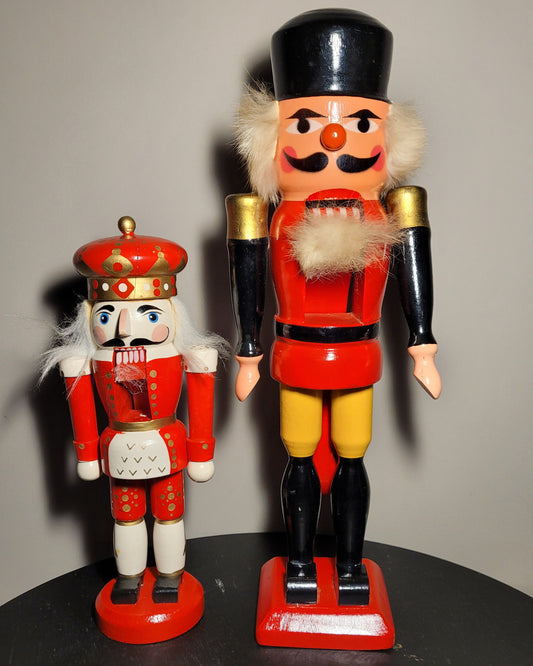 Nussknacker König (34cm) und Soldat (24cm) - Erzgebirge ? - Deko, Herbst,Winter