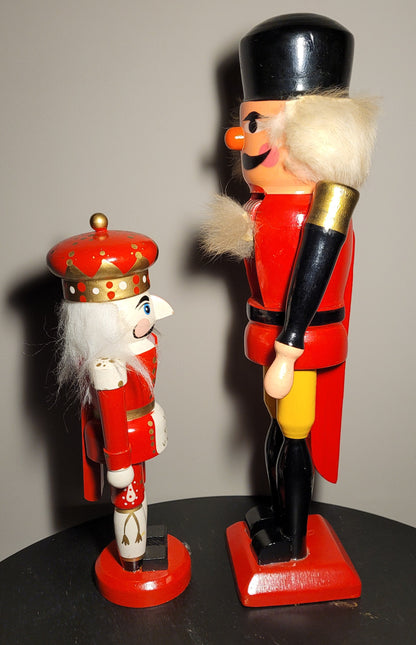 Nussknacker König (34cm) und Soldat (24cm) - Erzgebirge ? - Deko, Herbst,Winter