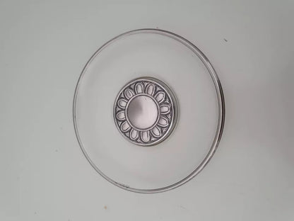 Dekoration (Untertasse?) - mit 925er Silber (mit Stempel) Motiv in der Mitte - Ravify - Dein Shop für Retro- und Vintageartikel