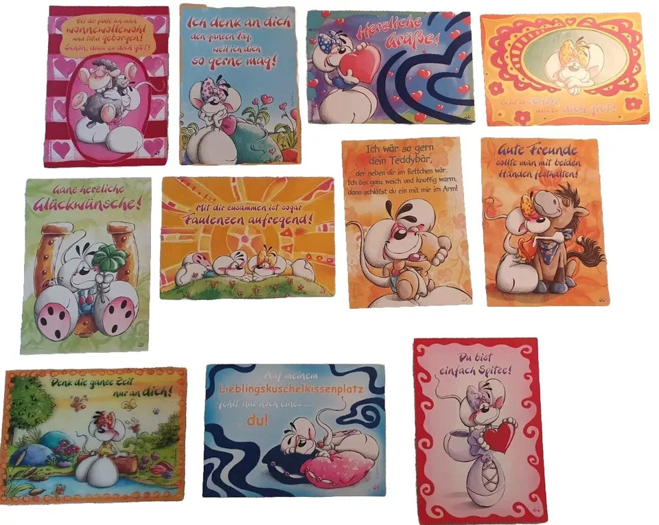 Große Diddl-Sammlung – Postkarten, Tüten und Umschläge - Ravify - Dein Shop für Retro- und Vintageartikel