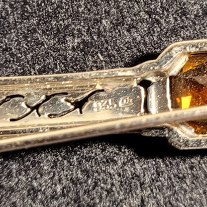 Brosche Vintage 935 Silber ca. 5,3 x 0,8 cm