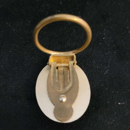 Brosche Kamee Oval Vintage Frau