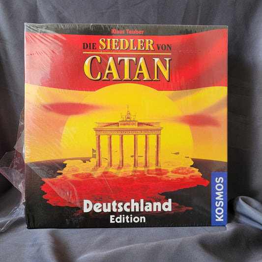 ie Siedler von Catan – Deutschland Edition Brettspiel von Kosmos, Sonderausgabe mit Brandenburg Tor auf dem Cover, Strategiespiel von Klaus Teuber, EAN 4002051693015