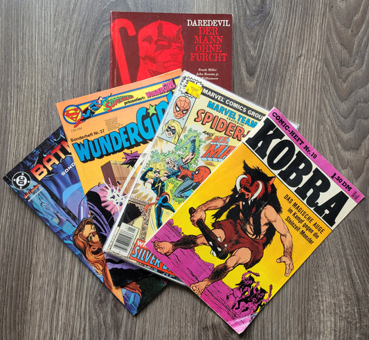 Vintage Comic-Sammlung: Marvel &amp; DC – Spider-Man, Batman, Superman, Wonder Woman - Ravify - Dein Shop für Retro- und Vintageartikel