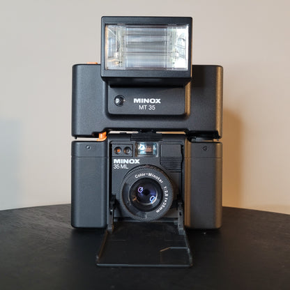Kompakte Sucherkamera Minox ML 35 inkl. Blitzeinrichtung MT 35