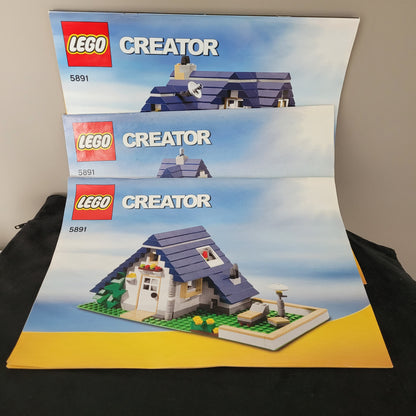 Detaillierte Bauanleitungen für das LEGO Creator Modell 5891 - Haus mit Garage, Schritt-für-Schritt erklärt für einfachen Aufbau. Perfekte Anleitung für LEGO-Fans und Sammler zur präzisen Montage des beliebten LEGO Sets.