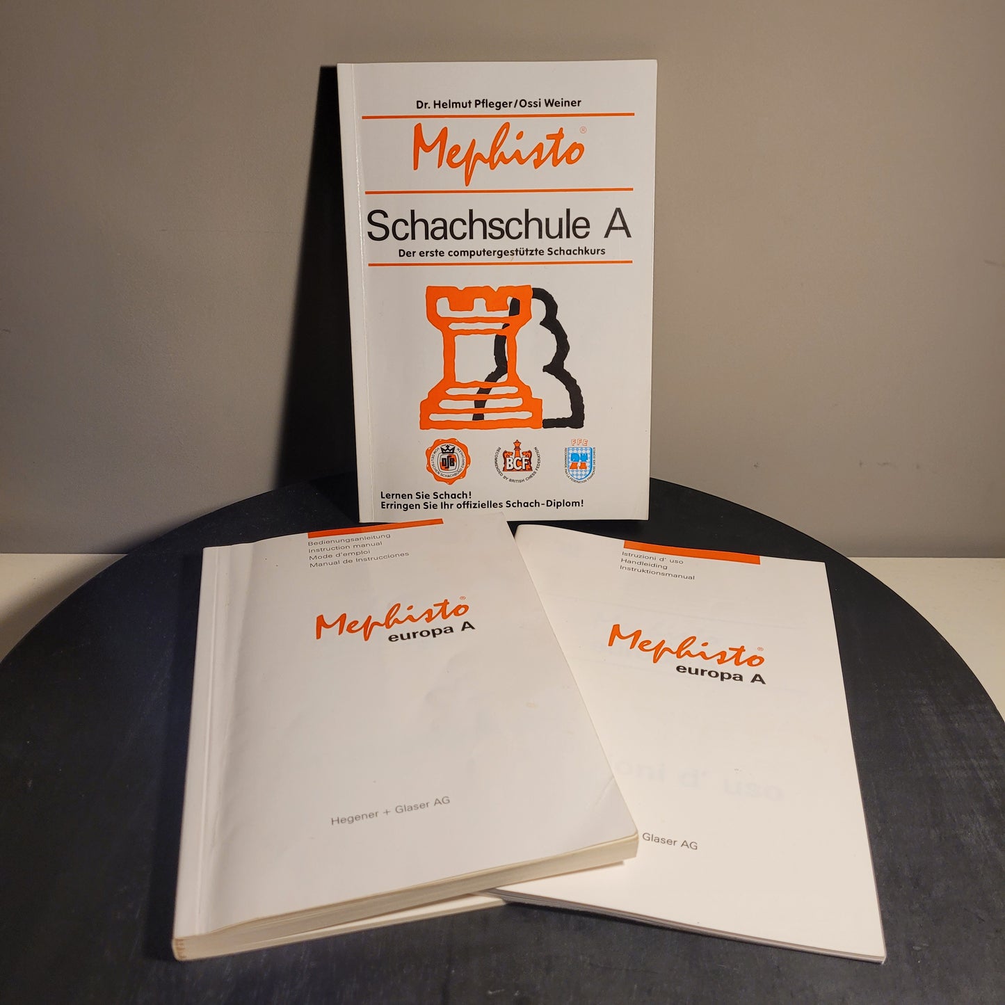 Mephisto Hagener + Glaser Schachschule OVP TOP Vintage 1991