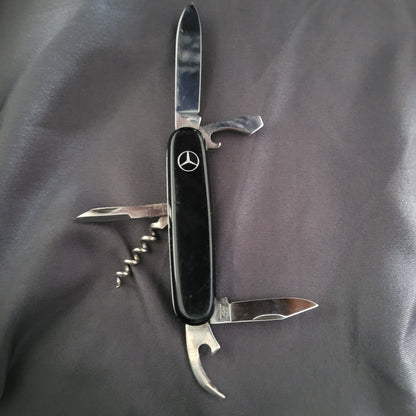 Solingen INOX Mercedes-Benz Taschenmesser – Sammler Werbemesser – Schwarz (Matt)