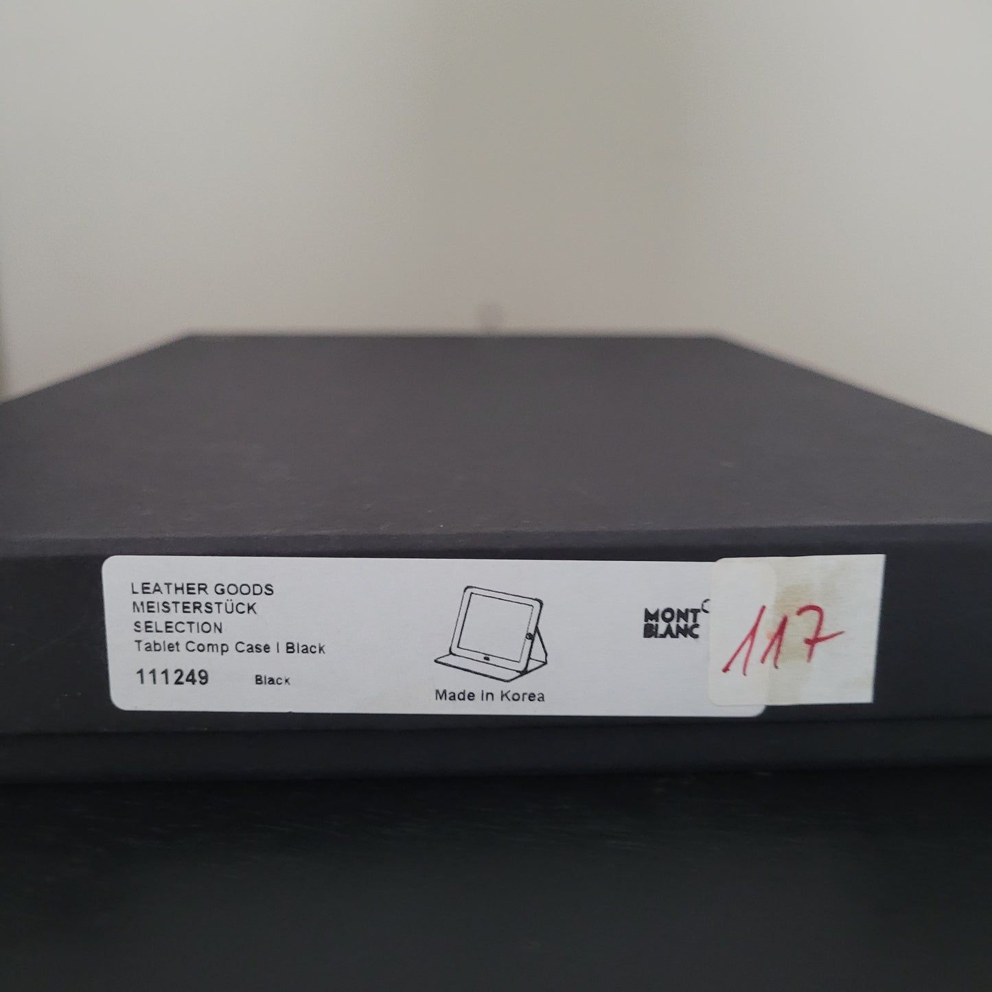 Montblanc Tablet Case IPAD 3 - schwarzes Leder - Meisterstück - Nr. 111249