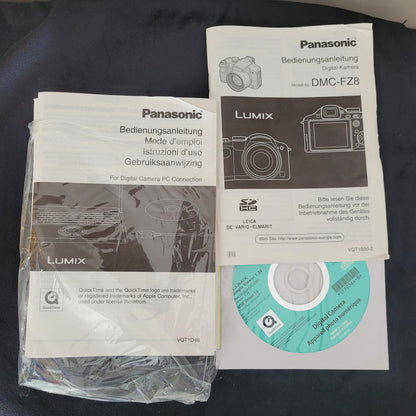 Panasonic Lumix Digitalkamera DMC- FZ8 - Leica Lens - schwarz - 7.2 MP