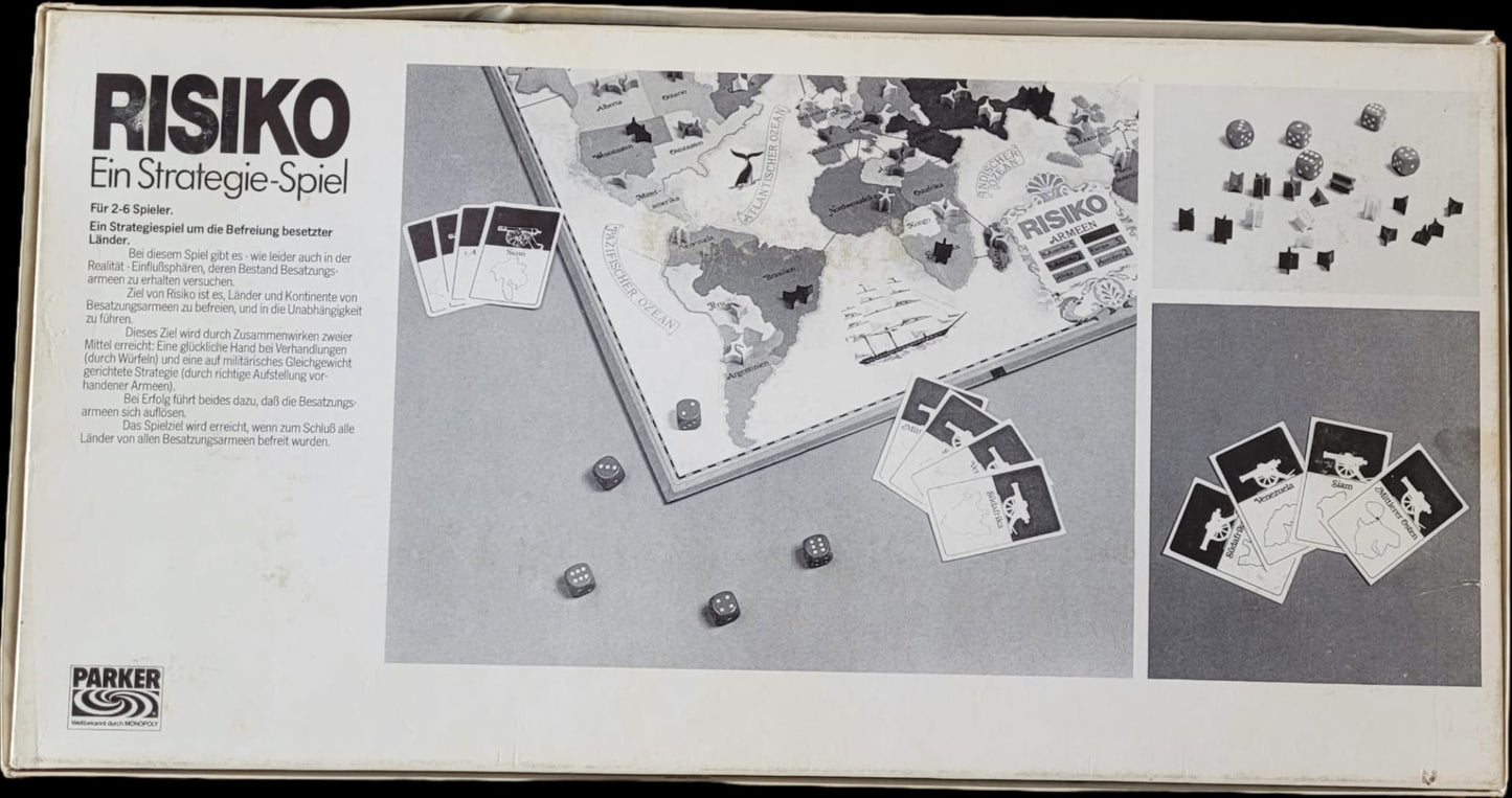 Risiko - Parker Das Strategiespiel in OVP - Gesellschaftsspiel, Vintage