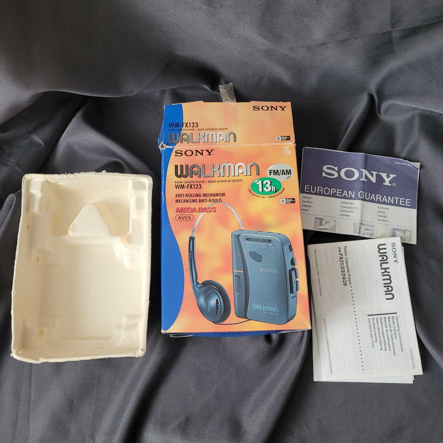 Sony Walkman WM-FX123 Vintage – Mega Bass FM/AM Kassettenspieler mit OVP