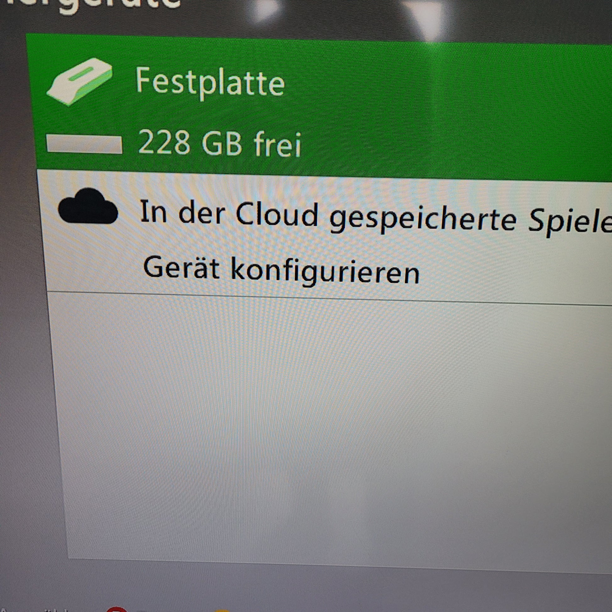 Ein Bild, wo man die Info über den vorhandenen Festplattenspeicher entnehmen kann. 