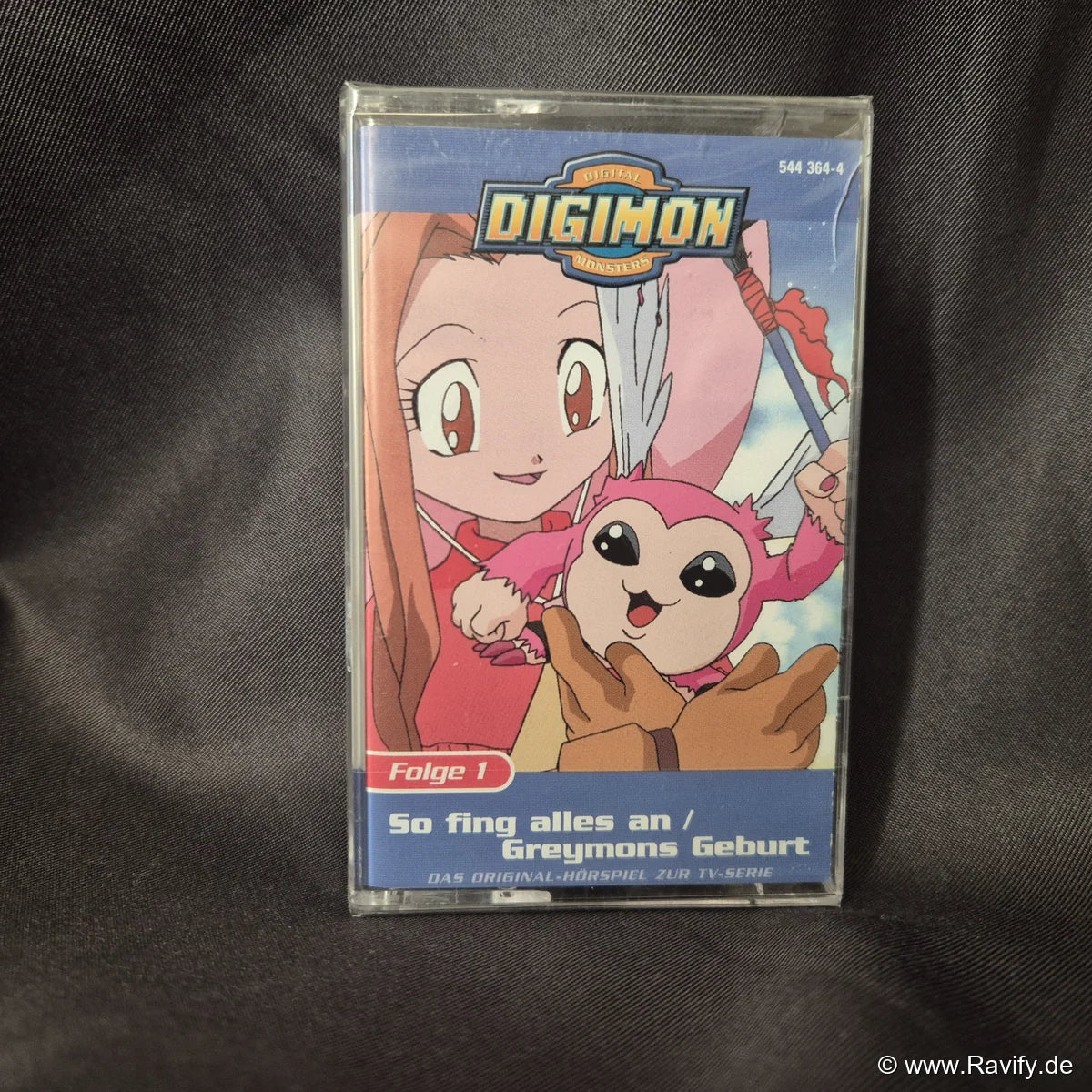 Digimon Digital Monsters Folge 1 So fing alles an Hörspiel Kassette originalverpackt in Folie.