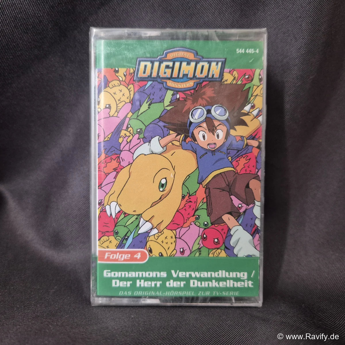 Digimon Digital Monsters Folge 4 Gomamons Verwandlung Hörspiel Kassette originalverpackt in Folie