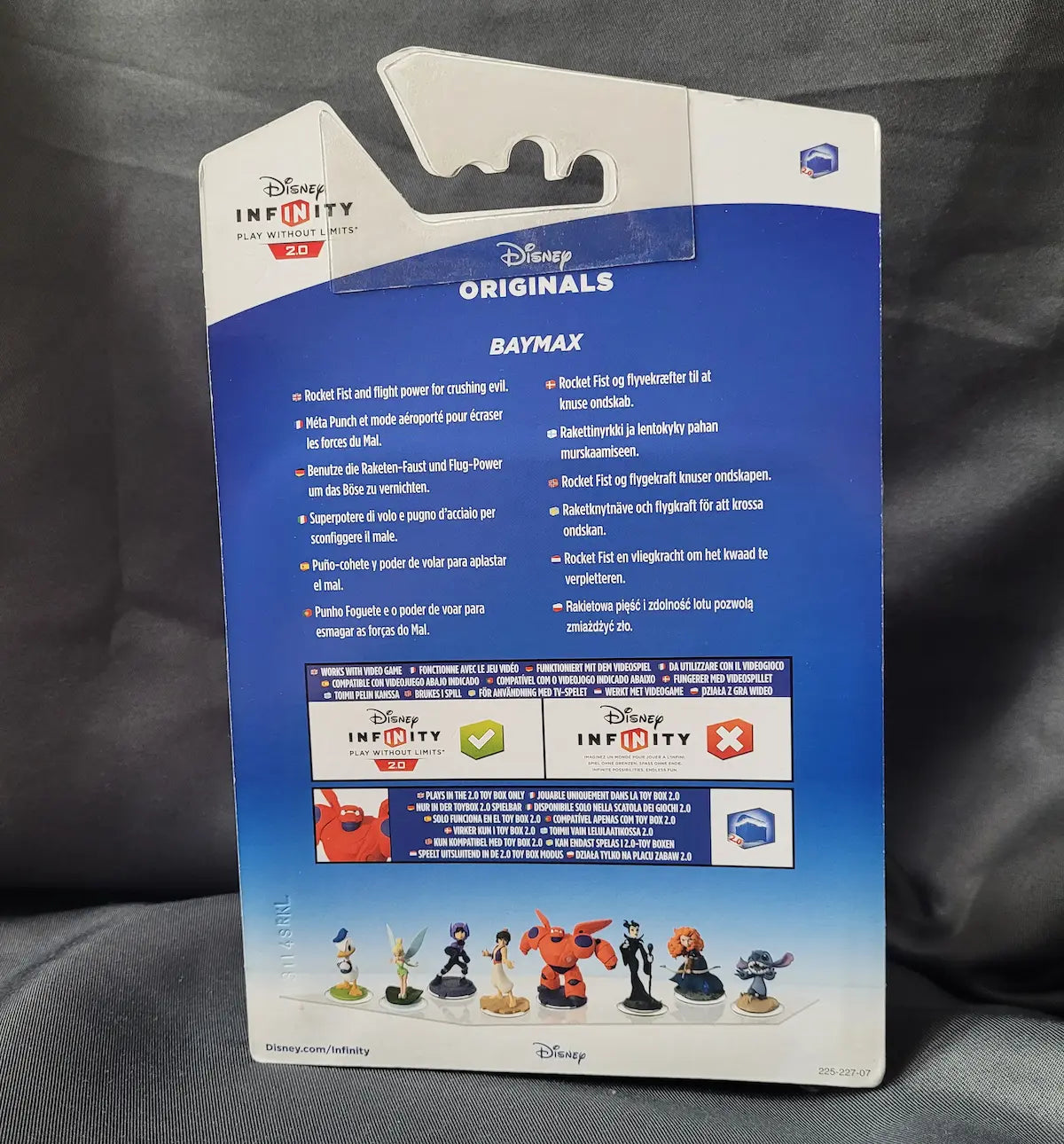 Originalverpackte Disney Infinity 2.0 Baymax Spielfigur aus der Disney Originals Serie.