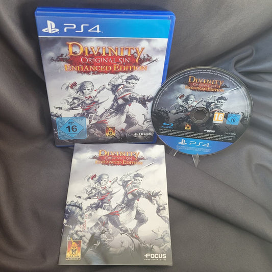 Divinity: Original Sin Enhanced Edition PS4 Spiel mit Hülle, Disc und Wendecover, RPG Sammlerstück.