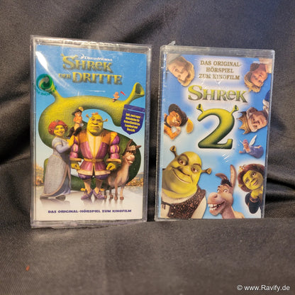 DreamWorks Shrek Original-Hörspiel zum Kinofilm Kassetten in Originalverpackung.