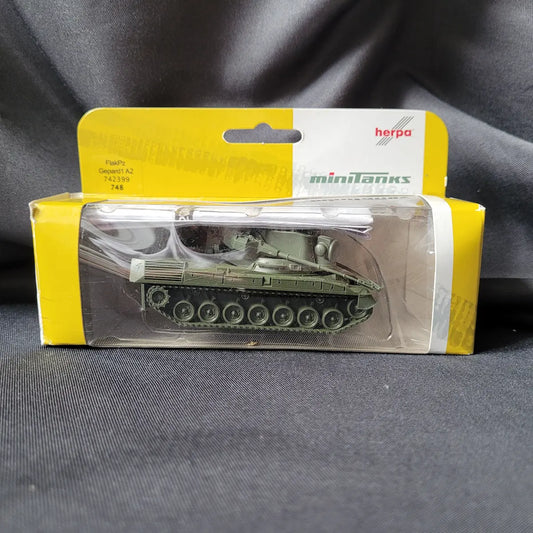 Militär-Miniaturmodell FlakPz Gepard 1 A2 von Herpa Minitanks in Originalverpackung.