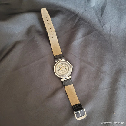 Jacques Lemans Automatik 1-1212 "Skelett" Herrenuhr | Mechanische Edelstahl-Armbanduhr