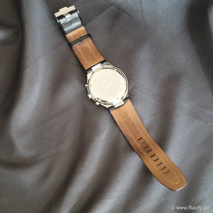 Jacques Lemans Chronograph 1-1483 Herrenuhr | Sportliche Edelstahl-Armbanduhr