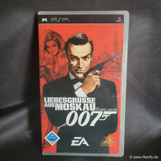 James Bond 007 Liebesgrüße aus Moskau für Sony PSP mit Hülle, Anleitung und UMD-Disc.