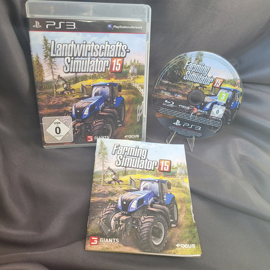 Landwirtschafts-Simulator 15 für PlayStation 3, Originalhülle und Disc, Simulationsspiel.