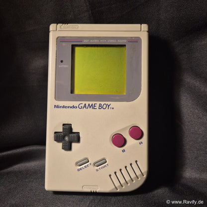 Nintendo Game Boy Classic DMG-01 Vorderseite mit Display.