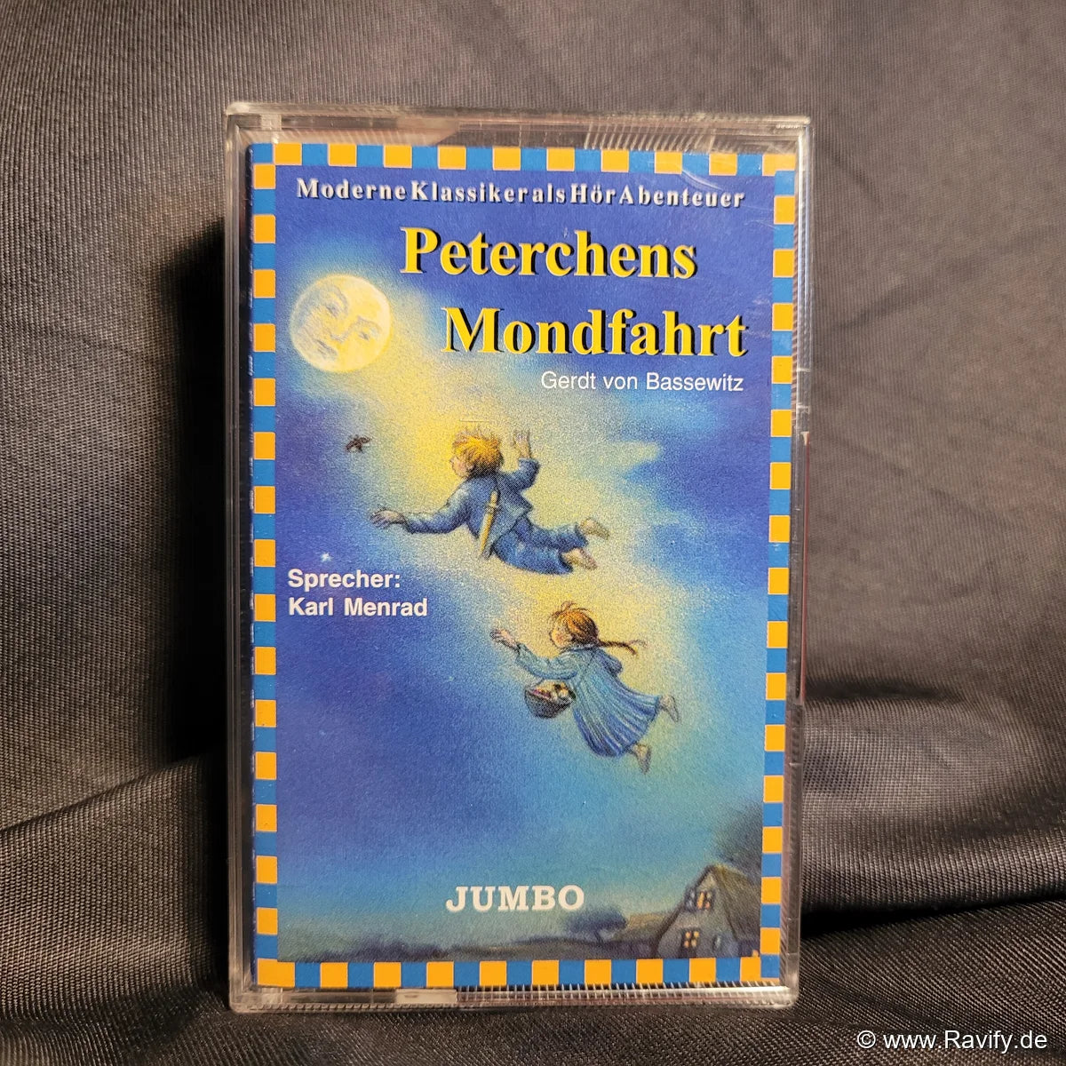 Peterchens Mondfahrt Hörspielkassette von Gerdt von Bassewitz, gesprochen von Karl Menrad, JUMBO Verlag.