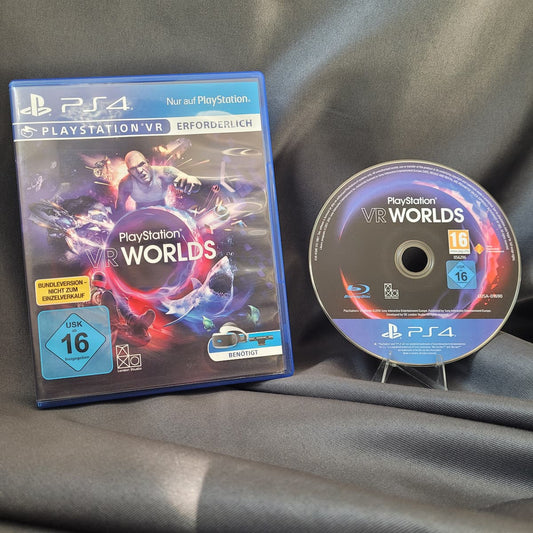 PlayStation VR Worlds PS4 Spiel in hervorragendem Zustand, Hülle und Disc nahezu ohne Gebrauchsspuren.